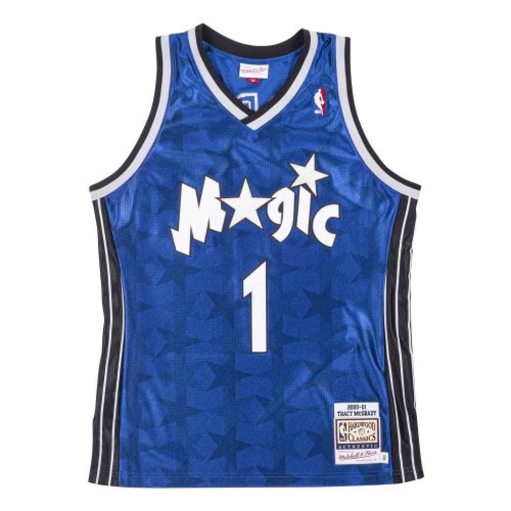 Men's Orlando Magic Tracy McGrady #1 Throwback Blue 00-01 Hardwood Classics Jersey-Pro Kit Vault | Brand New 26/27 Sports Jerseys